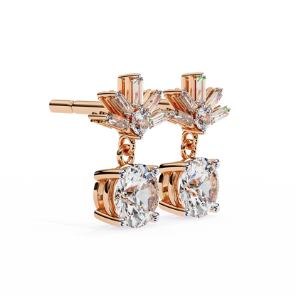 lab grown diamond | moissanite Jewellery Meteor Shine Lab Grown OR Moissanite Earrings by Rabbito Jewels