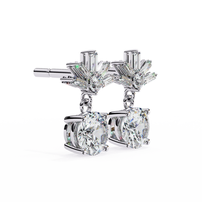 lab grown diamond | moissanite Jewellery Meteor Shine Lab Grown OR Moissanite Earrings by Rabbito Jewels