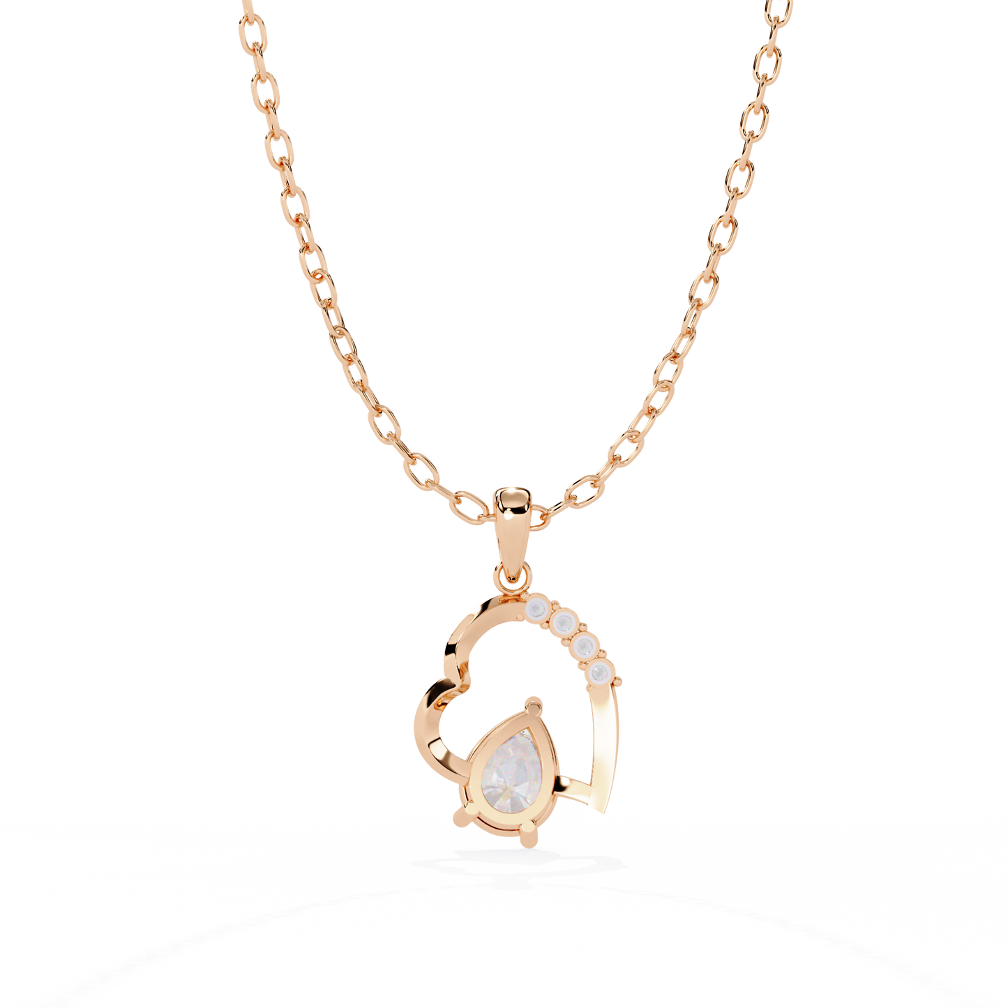 lab grown diamond | moissanite Jewellery Gracy Love Lab Grown Diamond OR Moissanite Pendant by Rabbito Jewels