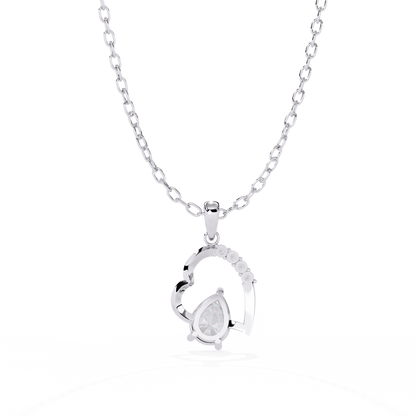 lab grown diamond | moissanite Jewellery Gracy Love Lab Grown Diamond OR Moissanite Pendant by Rabbito Jewels