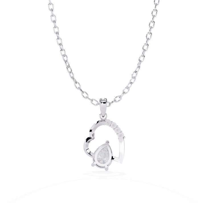 lab grown diamond | moissanite Jewellery Gracy Love Lab Grown Diamond OR Moissanite Pendant by Rabbito Jewels
