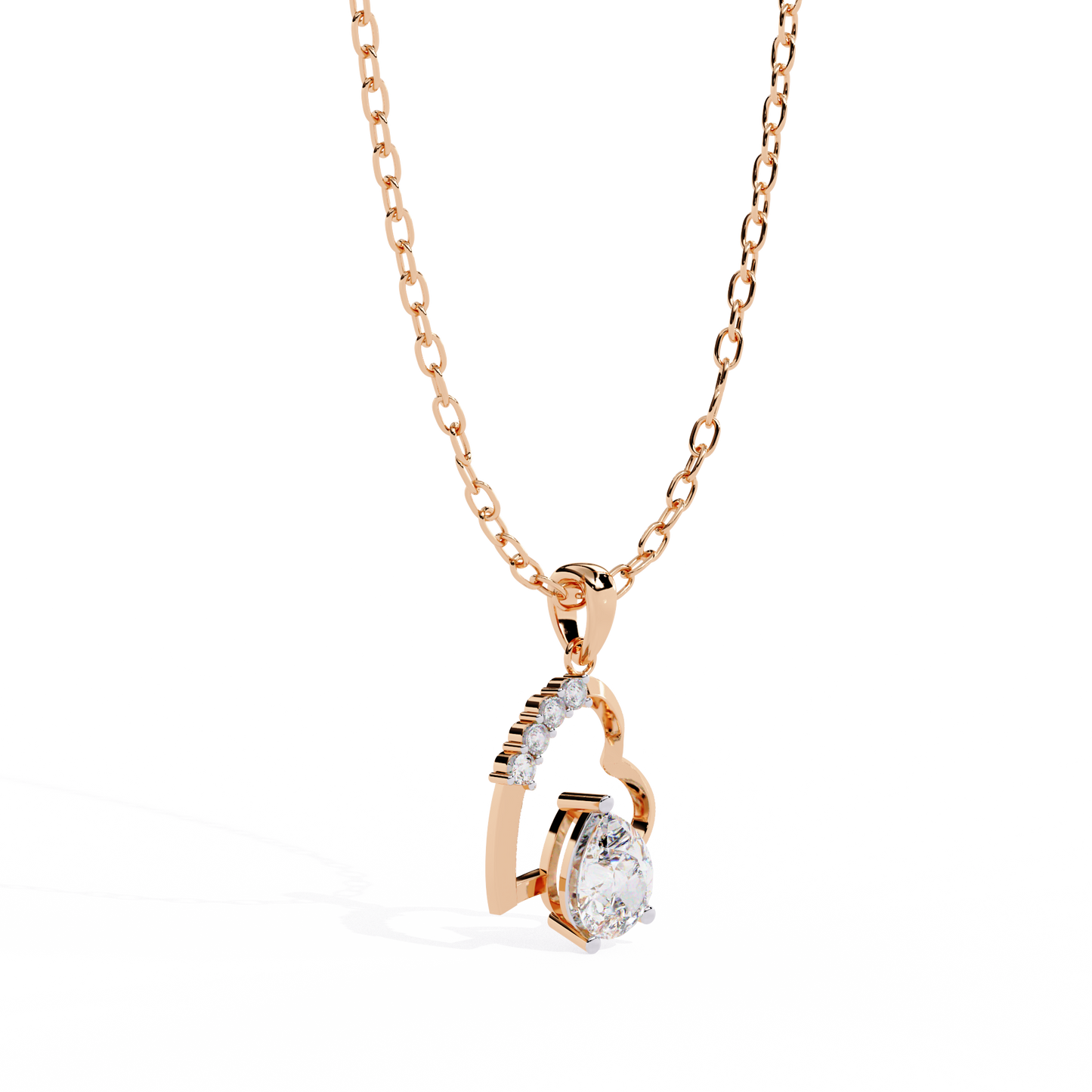 lab grown diamond | moissanite Jewellery Gracy Love Lab Grown Diamond OR Moissanite Pendant by Rabbito Jewels