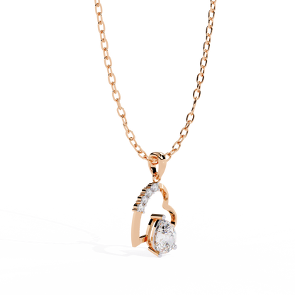 lab grown diamond | moissanite Jewellery Gracy Love Lab Grown Diamond OR Moissanite Pendant by Rabbito Jewels