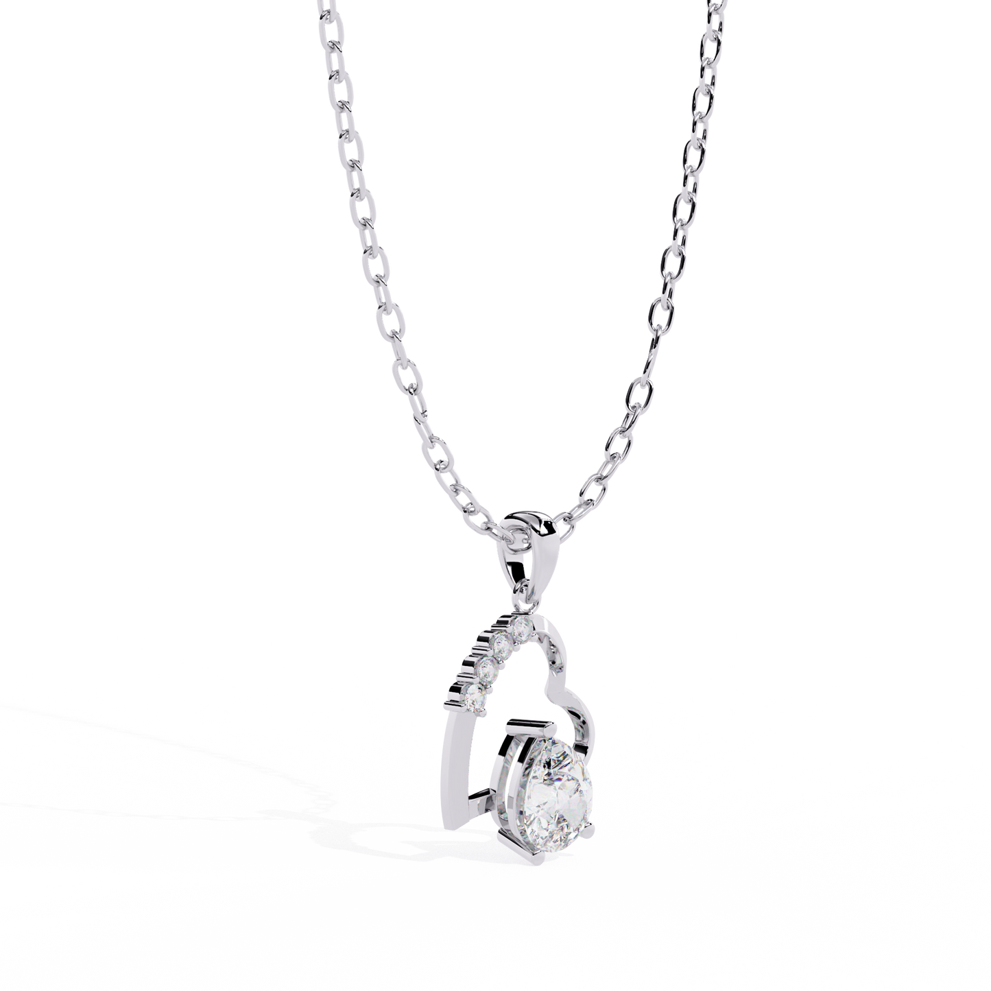 lab grown diamond | moissanite Jewellery Gracy Love Lab Grown Diamond OR Moissanite Pendant by Rabbito Jewels