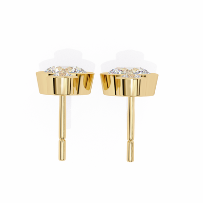 lab grown diamond | moissanite Jewellery Eclipse Elegance Lab Grown OR Moissanite Dangle Earrings by Rabbito Jewels