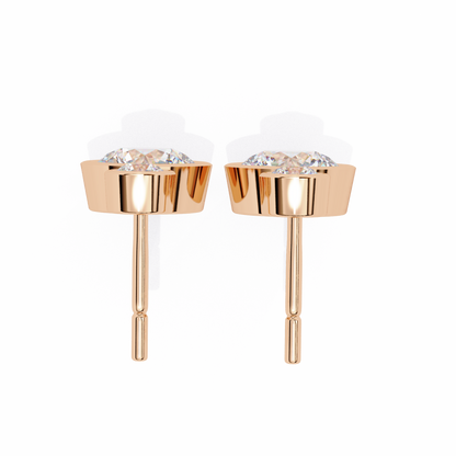 lab grown diamond | moissanite Jewellery Eclipse Elegance Lab Grown OR Moissanite Dangle Earrings by Rabbito Jewels