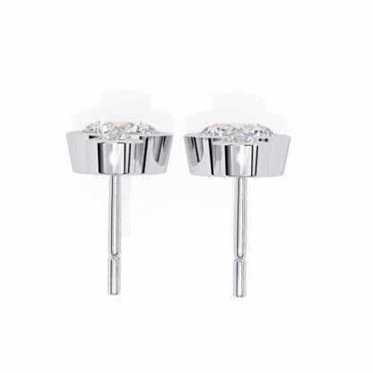 lab grown diamond | moissanite Jewellery Eclipse Elegance Lab Grown OR Moissanite Dangle Earrings by Rabbito Jewels