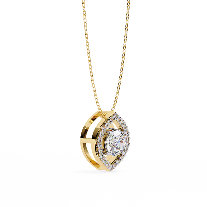 lab grown diamond | moissanite Jewellery Allegra Lab Grown Diamond OR Moissanite Pendant by Rabbito Jewels