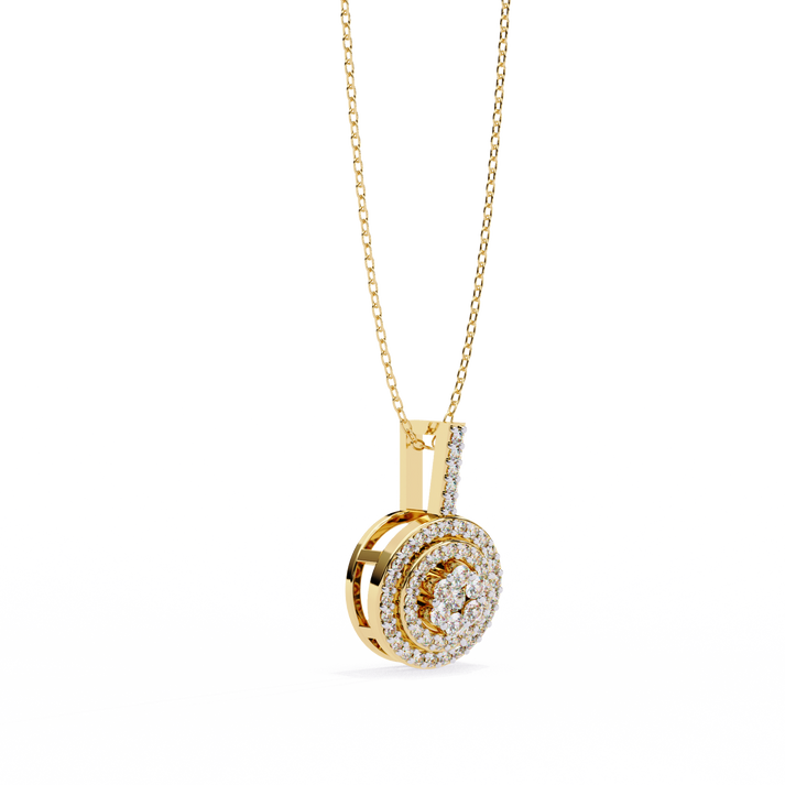 lab grown diamond | moissanite Jewellery Lucero Halo Lab Grown Diamond OR Moissanite Pendant by Rabbito Jewels