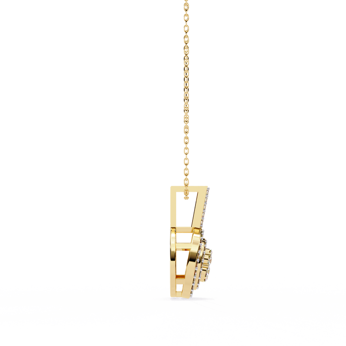 lab grown diamond | moissanite Jewellery Lucero Halo Lab Grown Diamond OR Moissanite Pendant by Rabbito Jewels