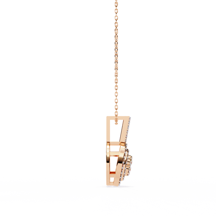 lab grown diamond | moissanite Jewellery Lucero Halo Lab Grown Diamond OR Moissanite Pendant by Rabbito Jewels