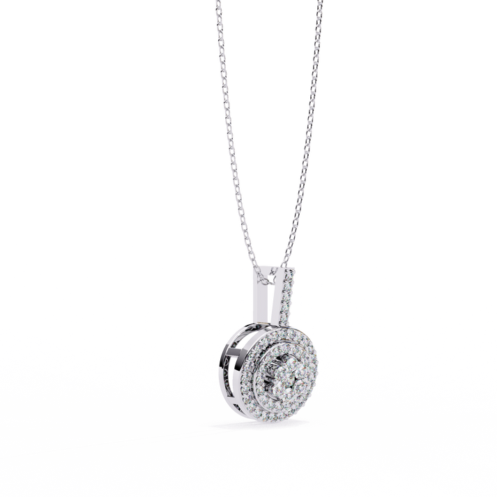 lab grown diamond | moissanite Jewellery Lucero Halo Lab Grown Diamond OR Moissanite Pendant by Rabbito Jewels