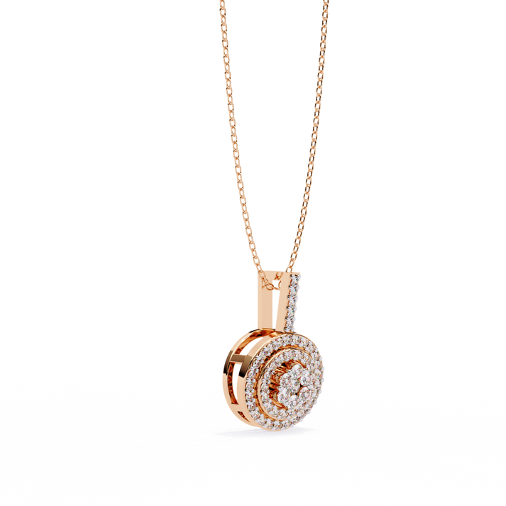 lab grown diamond | moissanite Jewellery Lucero Halo Lab Grown Diamond OR Moissanite Pendant by Rabbito Jewels