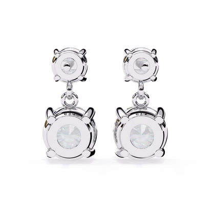 lab grown diamond | moissanite Jewellery Coconut Light Lab Grown OR Moissanite Earrings by Rabbito Jewels