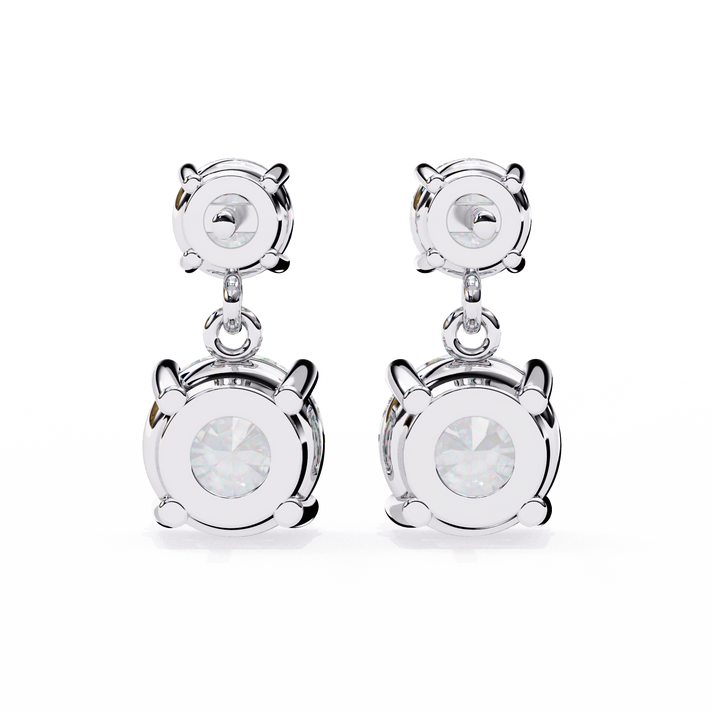lab grown diamond | moissanite Jewellery Coconut Light Lab Grown OR Moissanite Earrings by Rabbito Jewels