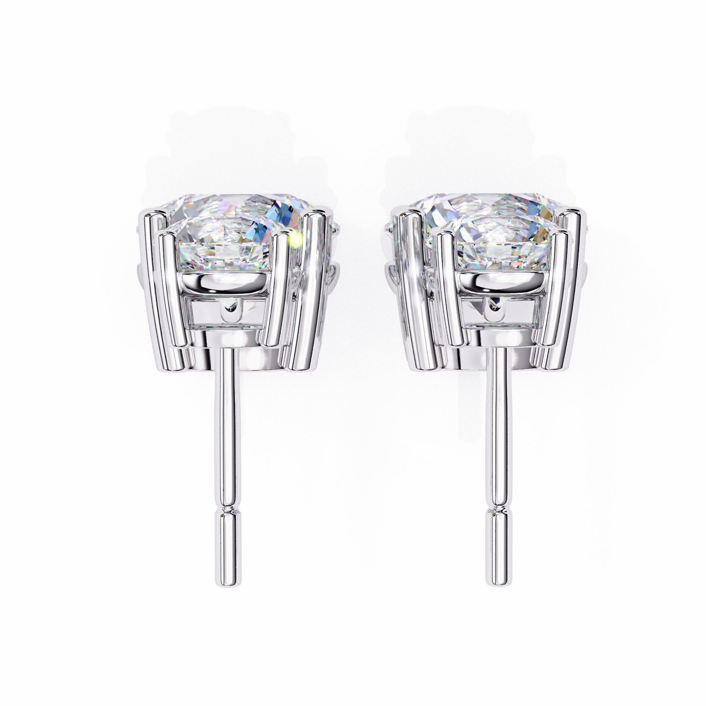 lab grown diamond | moissanite Jewellery Coconut Light Lab Grown OR Moissanite Earrings by Rabbito Jewels