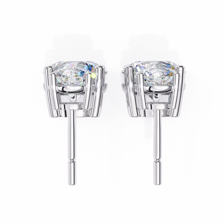 lab grown diamond | moissanite Jewellery Coconut Light Lab Grown OR Moissanite Earrings by Rabbito Jewels
