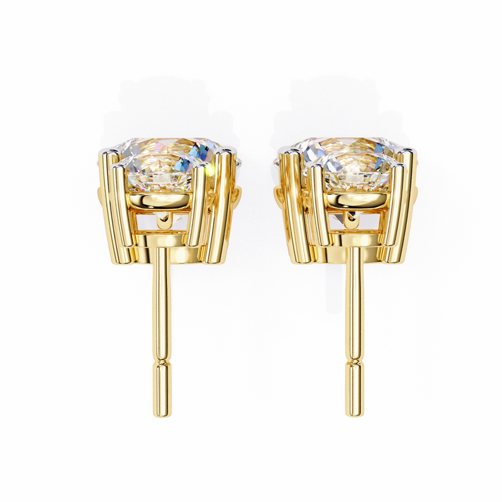 lab grown diamond | moissanite Jewellery Coconut Light Lab Grown OR Moissanite Earrings by Rabbito Jewels