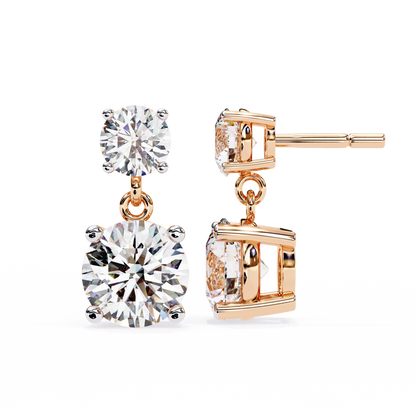 lab grown diamond | moissanite Jewellery Coconut Light Lab Grown OR Moissanite Earrings by Rabbito Jewels