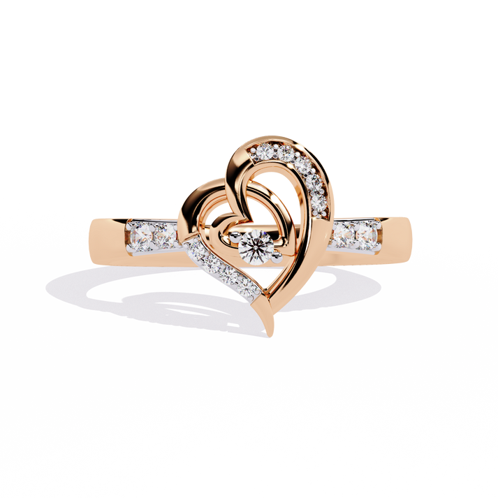 lab grown diamond | moissanite Jewellery The Carolina Lab Grown Diamond OR Moissanite Ring Rose Gold 14K by Rabbito Jewels