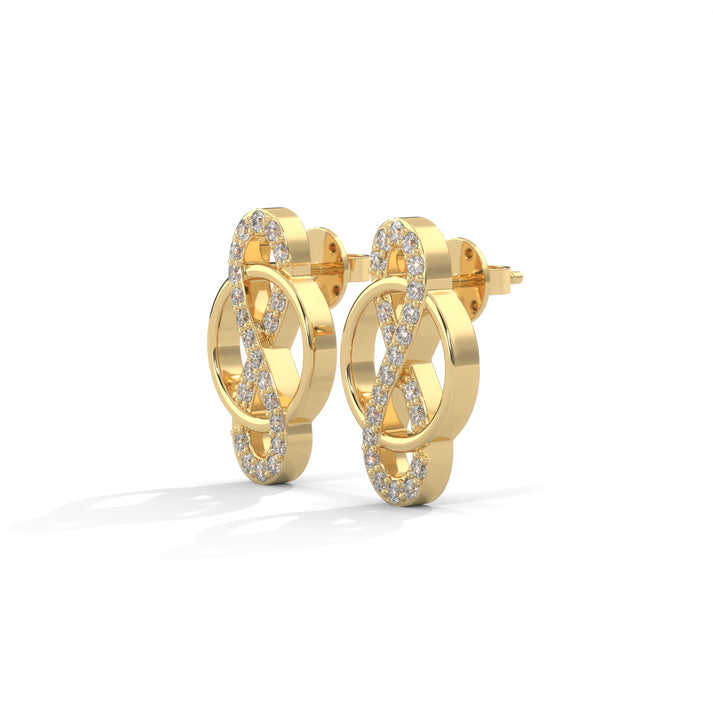lab grown diamond | moissanite Jewellery Infinite Lab Grown Diamond OR Moissanite Earrings by Rabbito Jewels