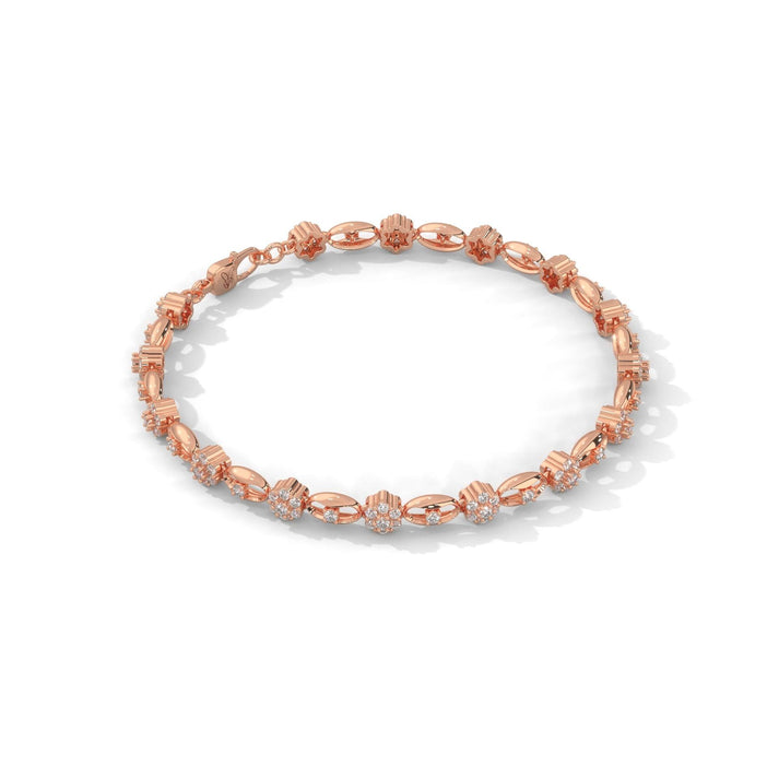 lab grown diamond | moissanite Jewellery Nuala Round Lab Grown Diamond OR Moissanite Bracelet by Rabbito Jewels