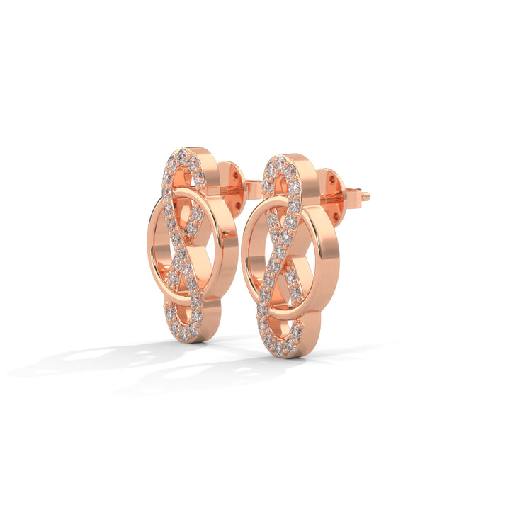 lab grown diamond | moissanite Jewellery Infinite Lab Grown Diamond OR Moissanite Earrings by Rabbito Jewels