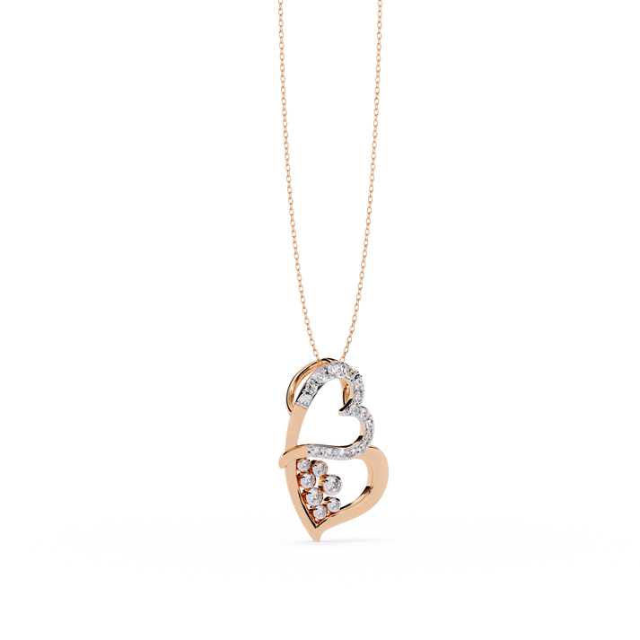 lab grown diamond | moissanite Jewellery Slanting Lab Grown Diamond OR Moissanite Pendant by Rabbito Jewels