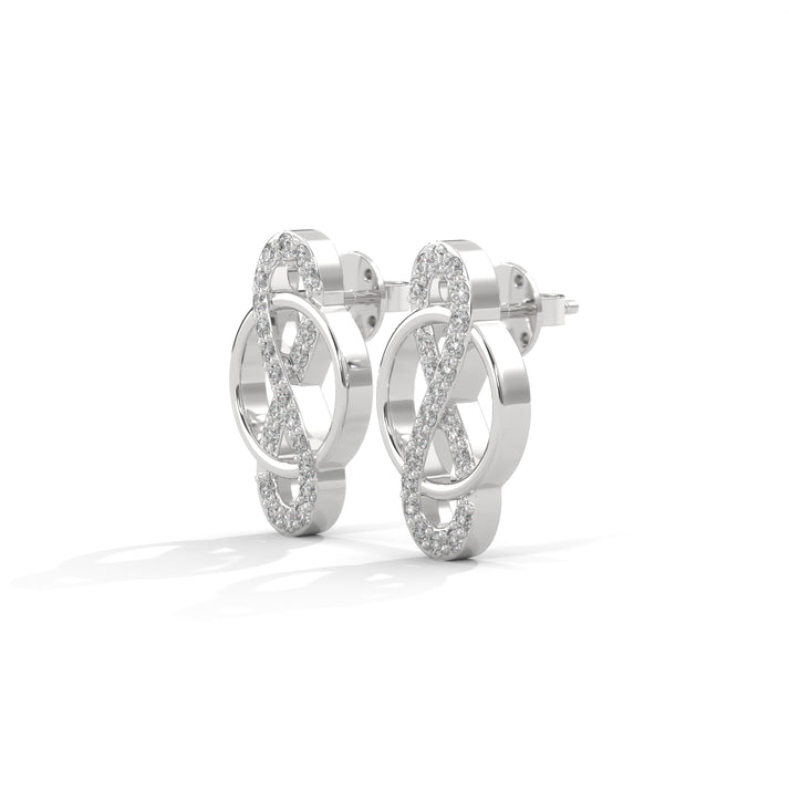 lab grown diamond | moissanite Jewellery Infinite Lab Grown Diamond OR Moissanite Earrings by Rabbito Jewels