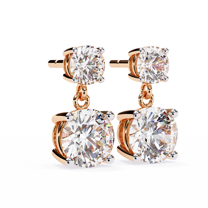 lab grown diamond | moissanite Jewellery Coconut Light Lab Grown OR Moissanite Earrings by Rabbito Jewels