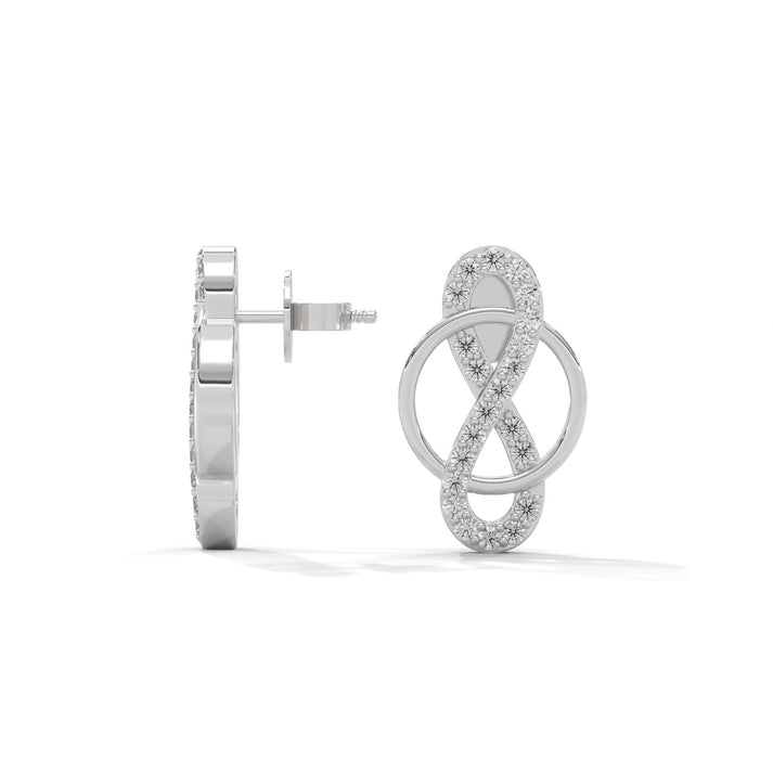 lab grown diamond | moissanite Jewellery Infinite Lab Grown Diamond OR Moissanite Earrings by Rabbito Jewels