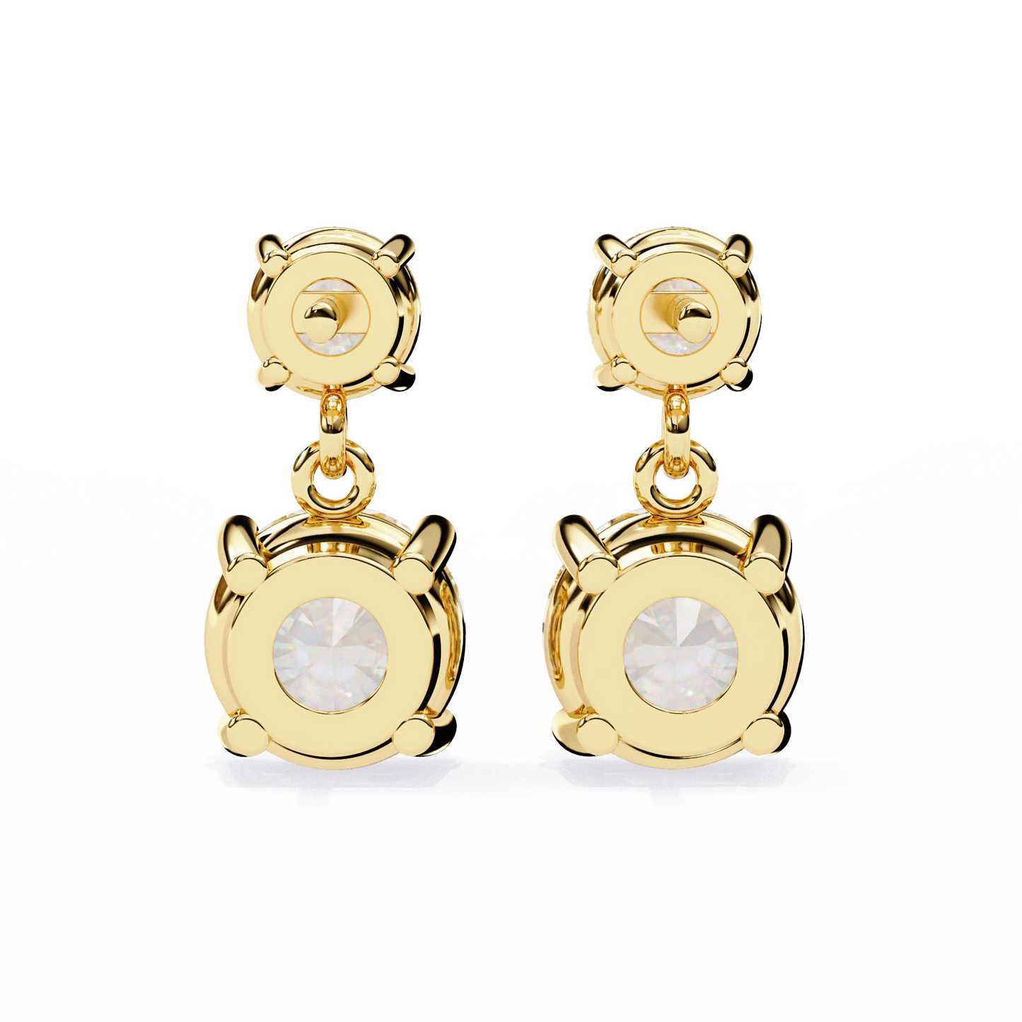 lab grown diamond | moissanite Jewellery Coconut Light Lab Grown OR Moissanite Earrings by Rabbito Jewels