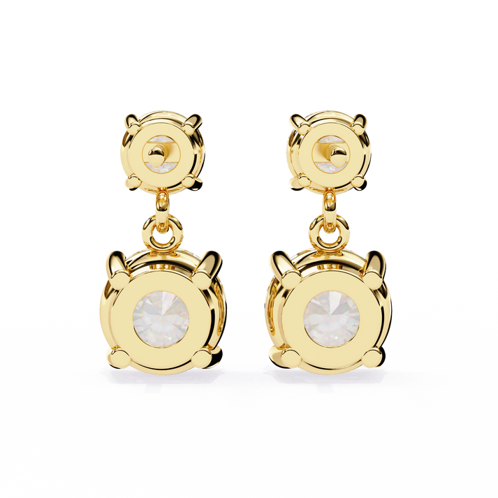 lab grown diamond | moissanite Jewellery Coconut Light Lab Grown OR Moissanite Earrings by Rabbito Jewels