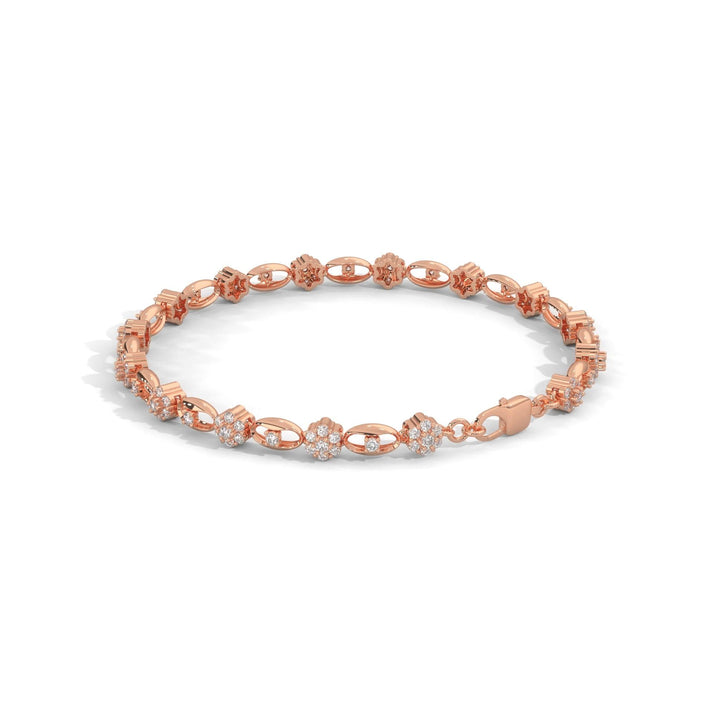 lab grown diamond | moissanite Jewellery Nuala Round Lab Grown Diamond OR Moissanite Bracelet by Rabbito Jewels