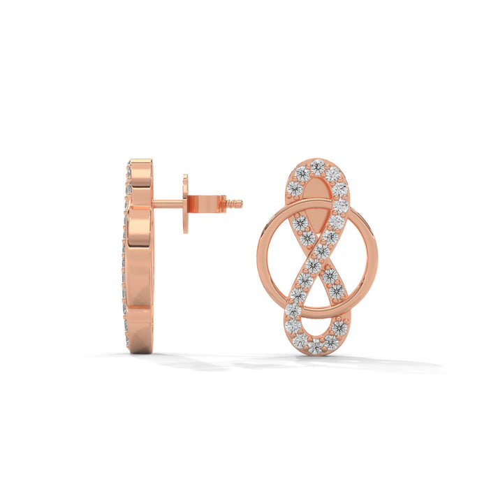 lab grown diamond | moissanite Jewellery Infinite Lab Grown Diamond OR Moissanite Earrings by Rabbito Jewels