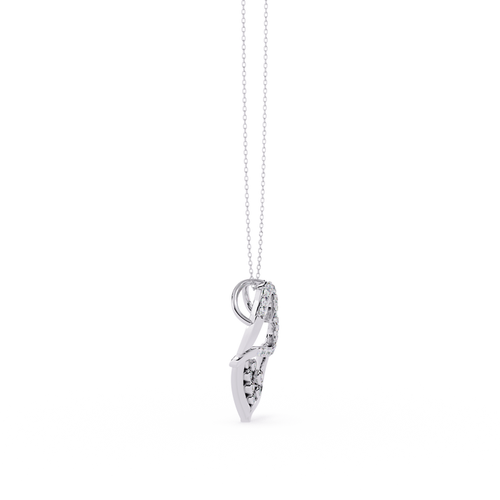 lab grown diamond | moissanite Jewellery Slanting Lab Grown Diamond OR Moissanite Pendant by Rabbito Jewels