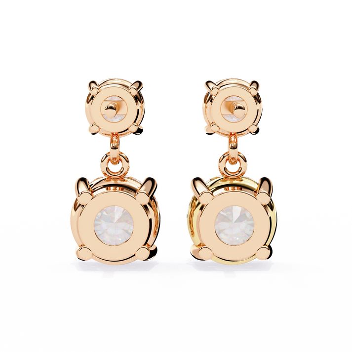 lab grown diamond | moissanite Jewellery Coconut Light Lab Grown OR Moissanite Earrings by Rabbito Jewels
