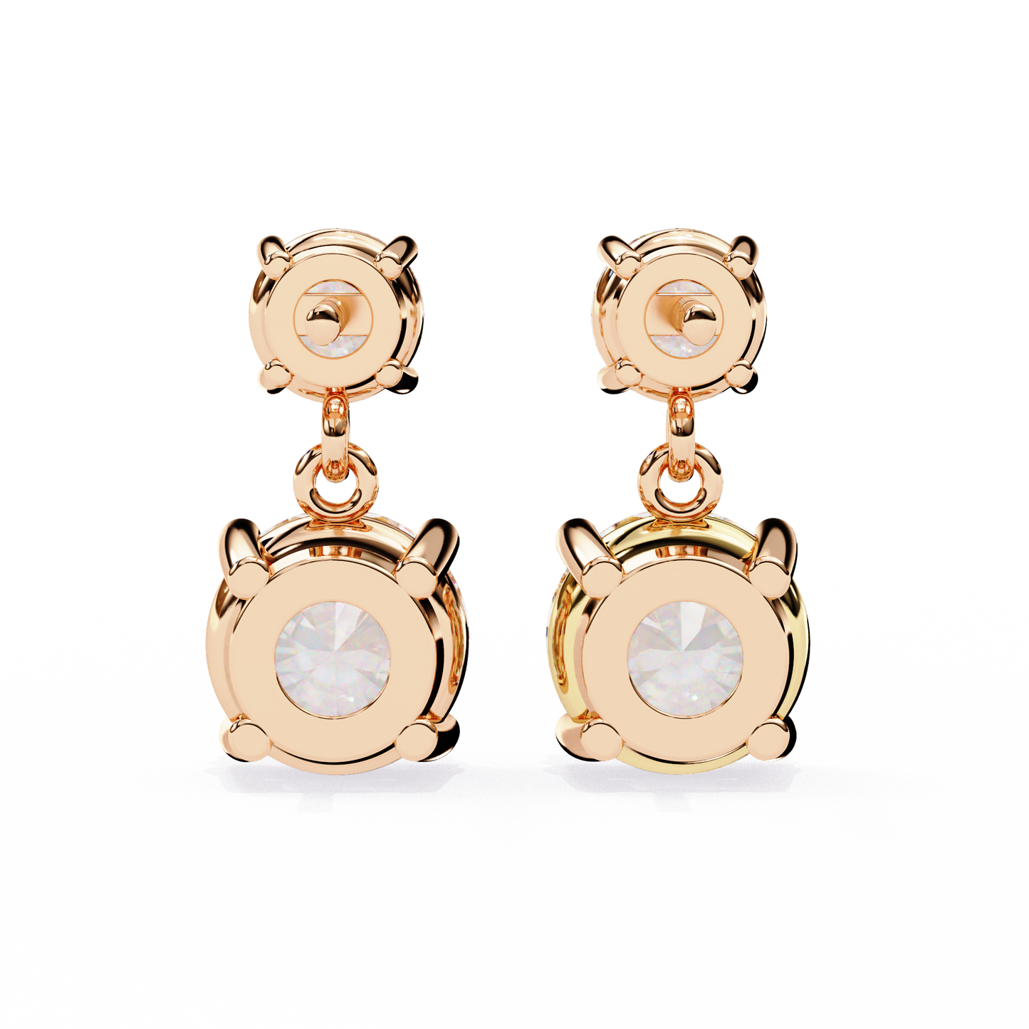 lab grown diamond | moissanite Jewellery Coconut Light Lab Grown OR Moissanite Earrings by Rabbito Jewels