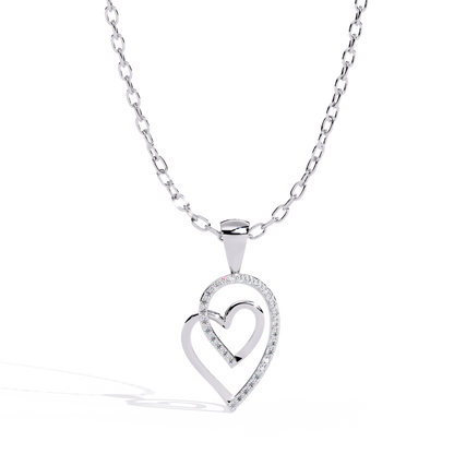 lab grown diamond | moissanite Jewellery Nine Love Lab Grown Diamond OR Moissanite Pendant Silver by Rabbito Jewels
