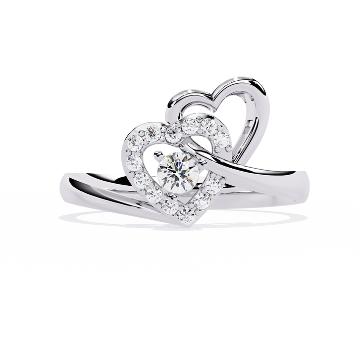 lab grown diamond | moissanite Jewellery The Kailyn Lab Grown Diamond OR Moissanite Ring White Gold 18K by Rabbito Jewels