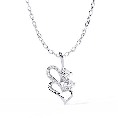 lab grown diamond | moissanite Jewellery Prince Leaf Lab Grown Diamond OR Moissanite Pendant Silver by Rabbito Jewels
