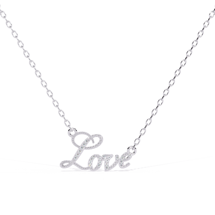 lab grown diamond | moissanite Jewellery Loving Proclaim Lab Grown Diamond OR Moissanite Pendant Silver by Rabbito Jewels