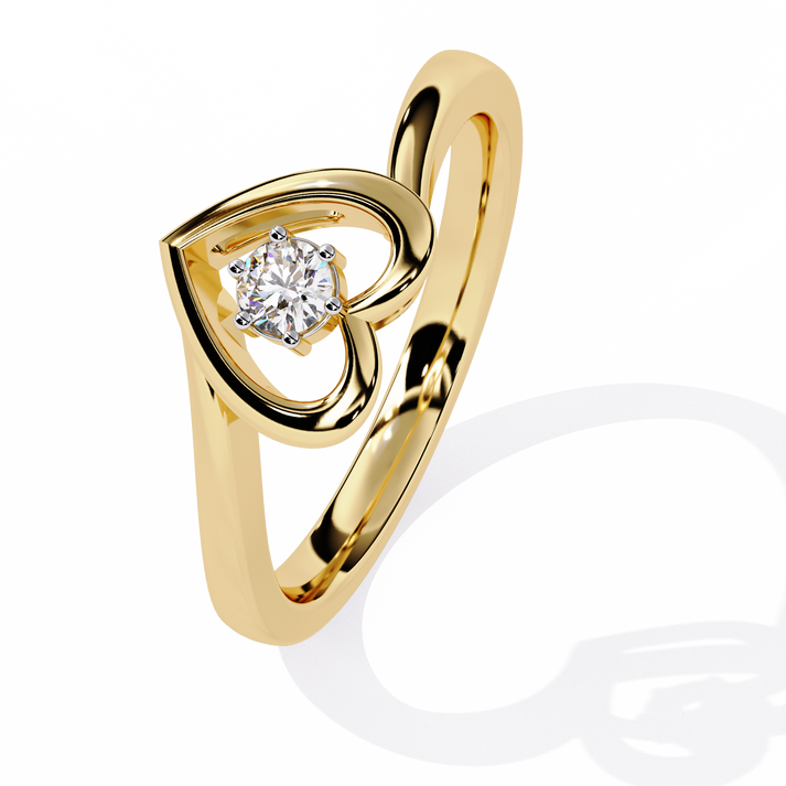 lab grown diamond | moissanite Jewellery Herze Heart Love Lab Grown Diamond OR Moissanite Ring by Rabbito Jewels