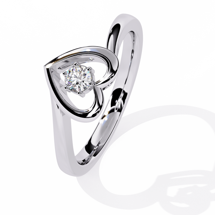 lab grown diamond | moissanite Jewellery Herze Heart Love Lab Grown Diamond OR Moissanite Ring by Rabbito Jewels