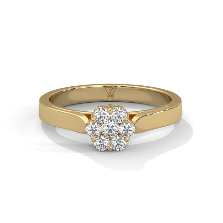 lab grown diamond | moissanite Jewellery Ariana Lab Grown Diamond OR Moissanite Ring Yellow Gold 18K by Rabbito Jewels