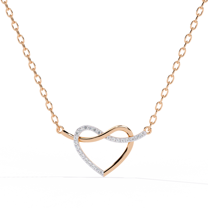 lab grown diamond | moissanite Jewellery The Elsie Lab Grown Diamond OR Moissanite Pendant Rose Gold 18K by Rabbito Jewels