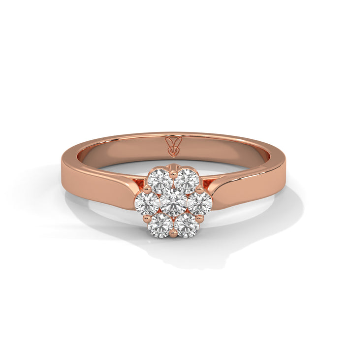 lab grown diamond | moissanite Jewellery Ariana Lab Grown Diamond OR Moissanite Ring Rose Gold 14K by Rabbito Jewels