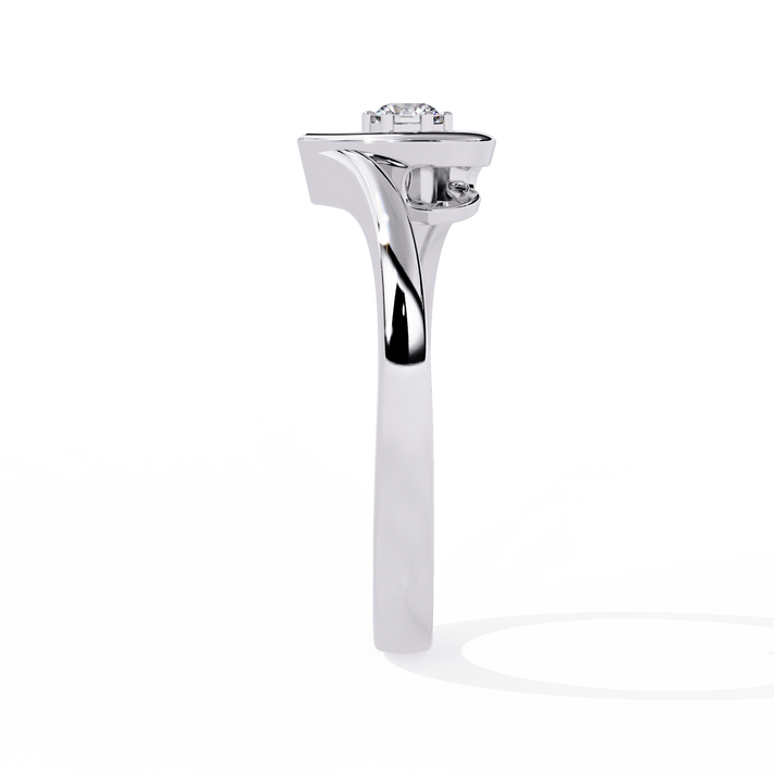 lab grown diamond | moissanite Jewellery Herze Heart Love Lab Grown Diamond OR Moissanite Ring by Rabbito Jewels