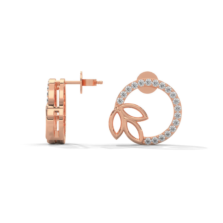 lab grown diamond | moissanite Jewellery Petal Stud Lab Grown Diamond OR Moissanite Earrings by Rabbito Jewels