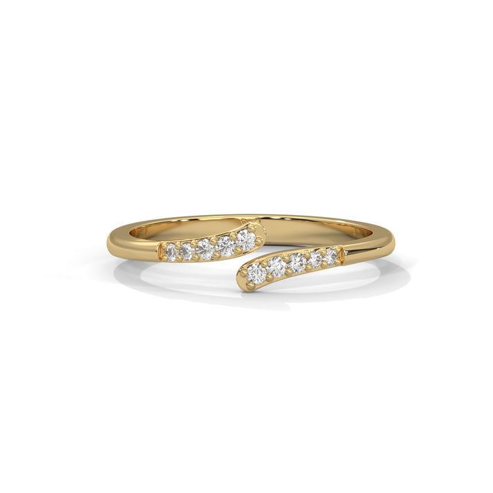 lab grown diamond | moissanite Jewellery Axelle Lab Grown Diamond OR Moissanite Ring Yellow Gold 18K by Rabbito Jewels